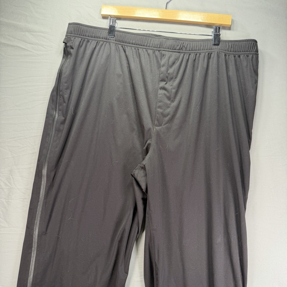 Walter Hagen Rain Golf Pants Mens 2XL Black Windbreaker Swishy Drawstring
